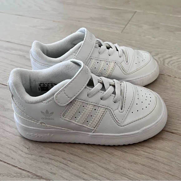 Adidas Kids Ortholite White Velcro Sneakers Shoes US Size 9K - Picture 1 of 16